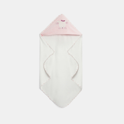 رداء استحمام اسفنجي على شكل فأر باللون الوردي للفتيات الصغيرات